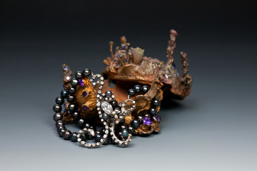 Black Pearl Necklace, Artist Jeri Kiel